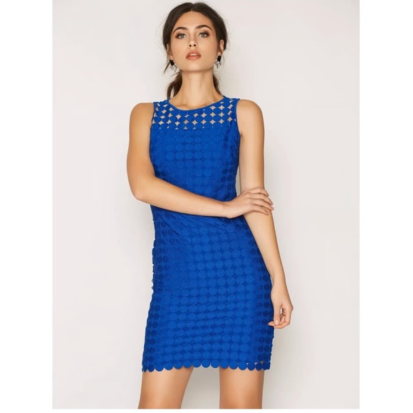 Ralph Lauren Royal Blue Sleeveless Mini Dress - Picture 1 of 2